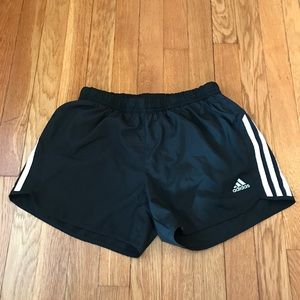 Adidas black shorts with stripes size XS